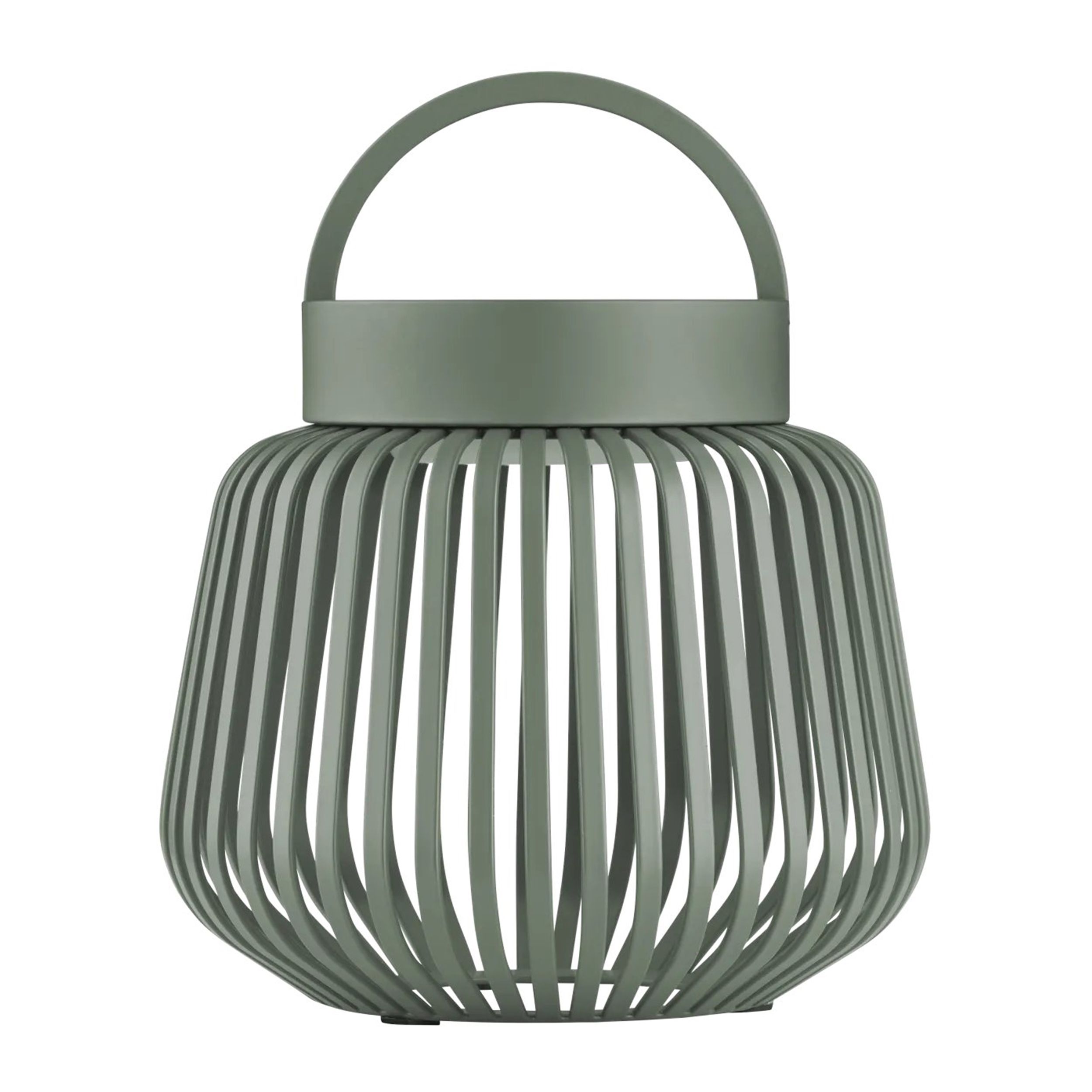 Mobile LED Leuchte Lito XS von Blomus grün vor weissem Hintergrund