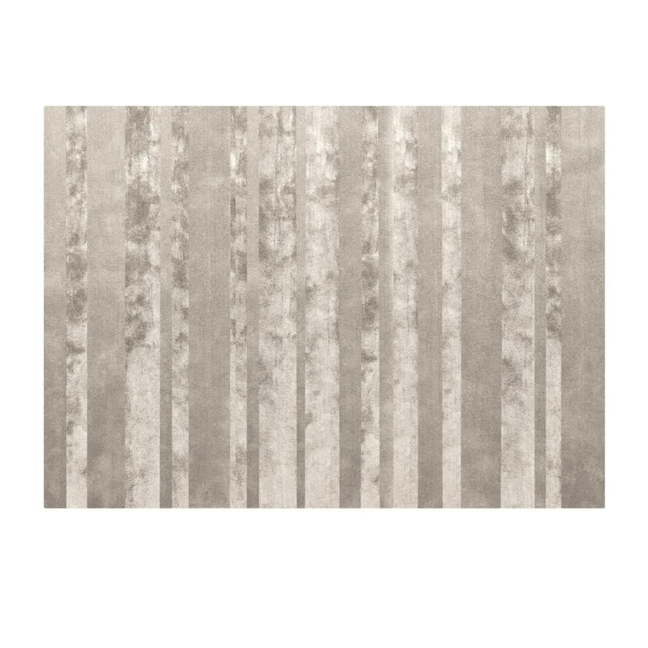 Teppich Dibbets Barcode von Minotti in beige als Freisteller