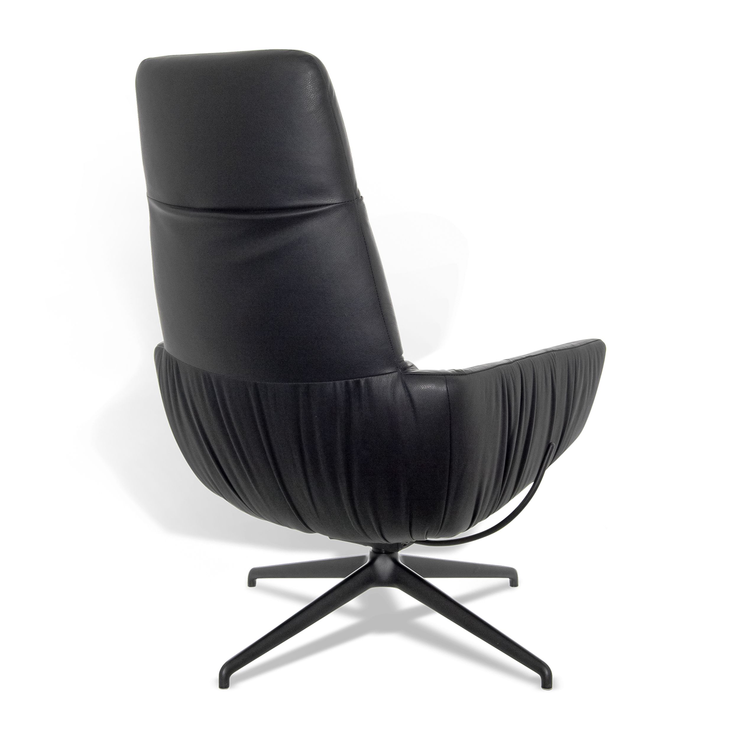 Relaxsessel Faye Casual Lounge von KFF in schwarz Rückansicht