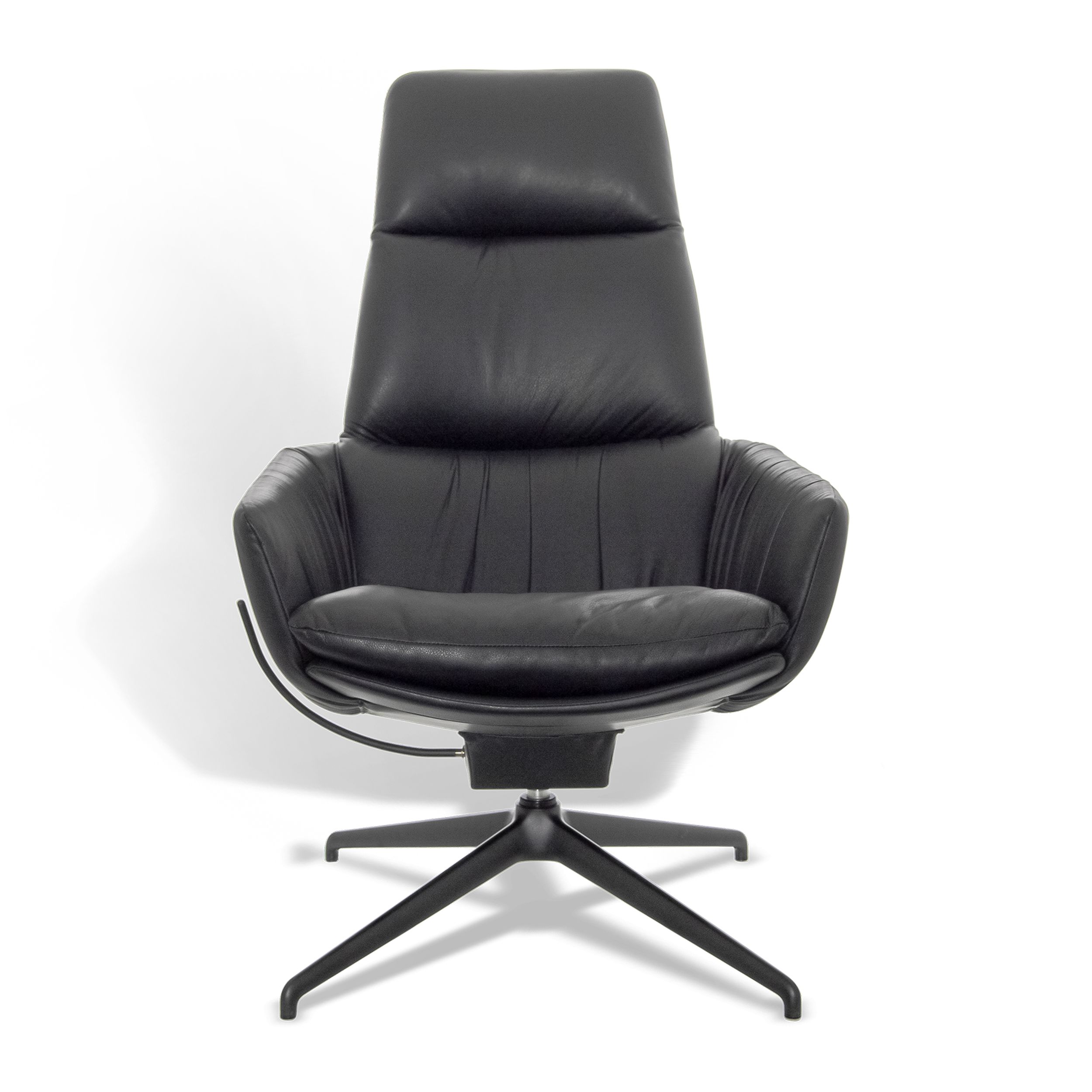Relaxsessel Faye Casual Lounge von KFF in schwarz Frontansicht