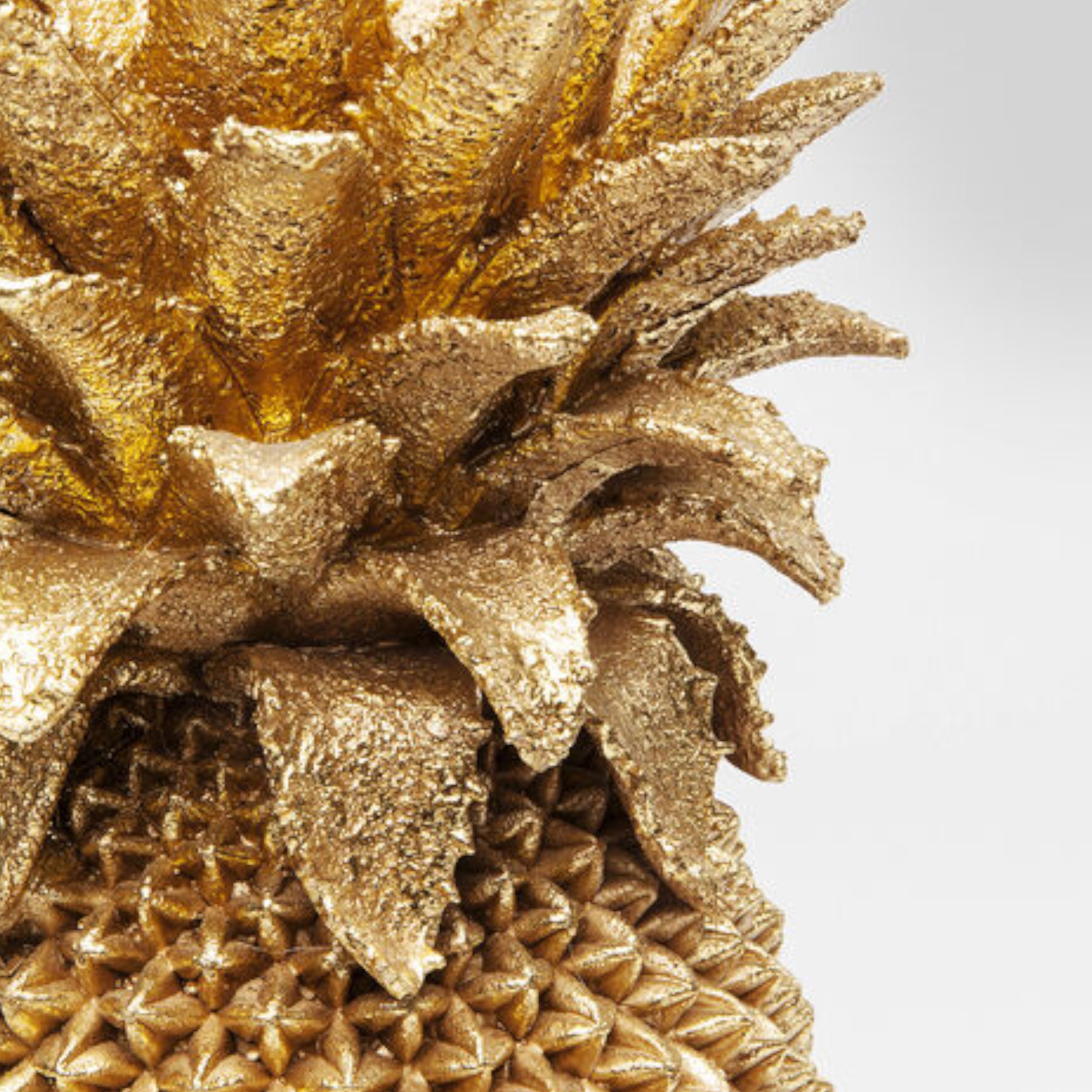 Vase Pineapple gold Detailansicht