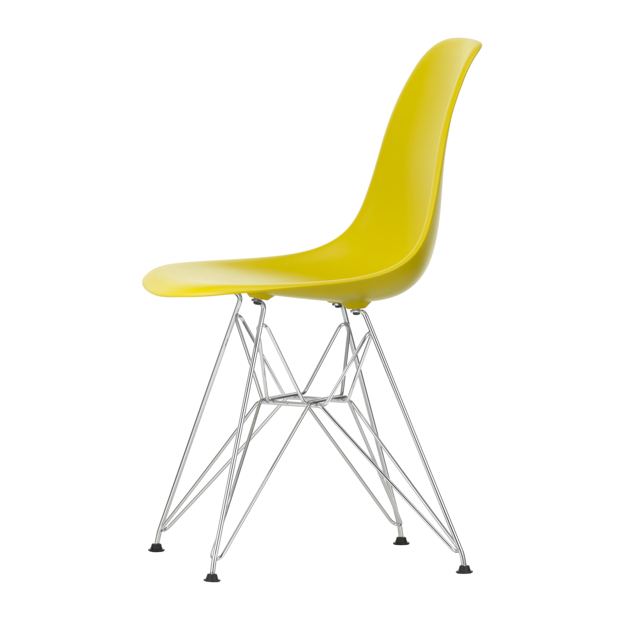 Schalenstuhl Eames von Vitra in gelb als Freisteller 02