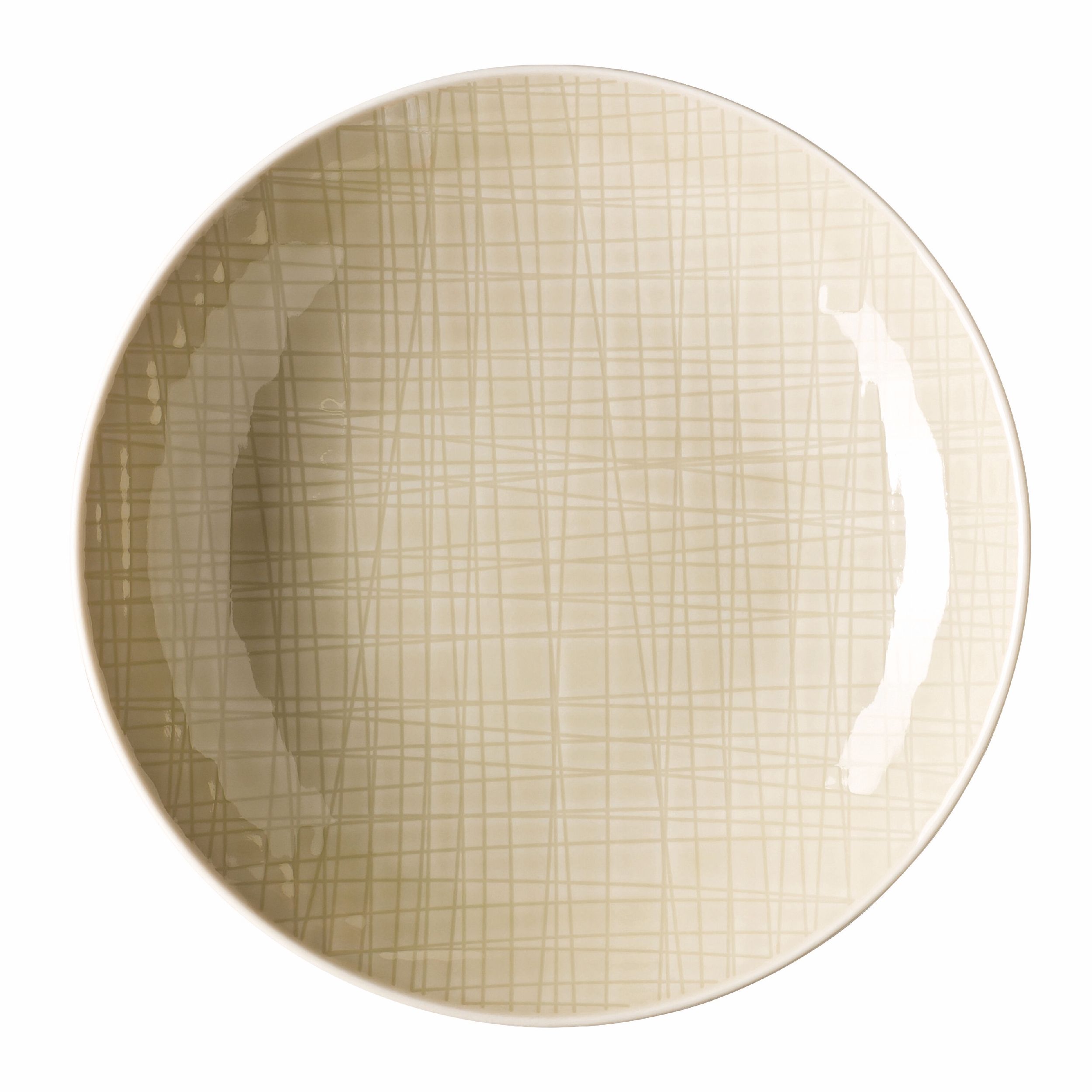 Teller Mesh von Rosenthal beige vor weissem Hintergrund