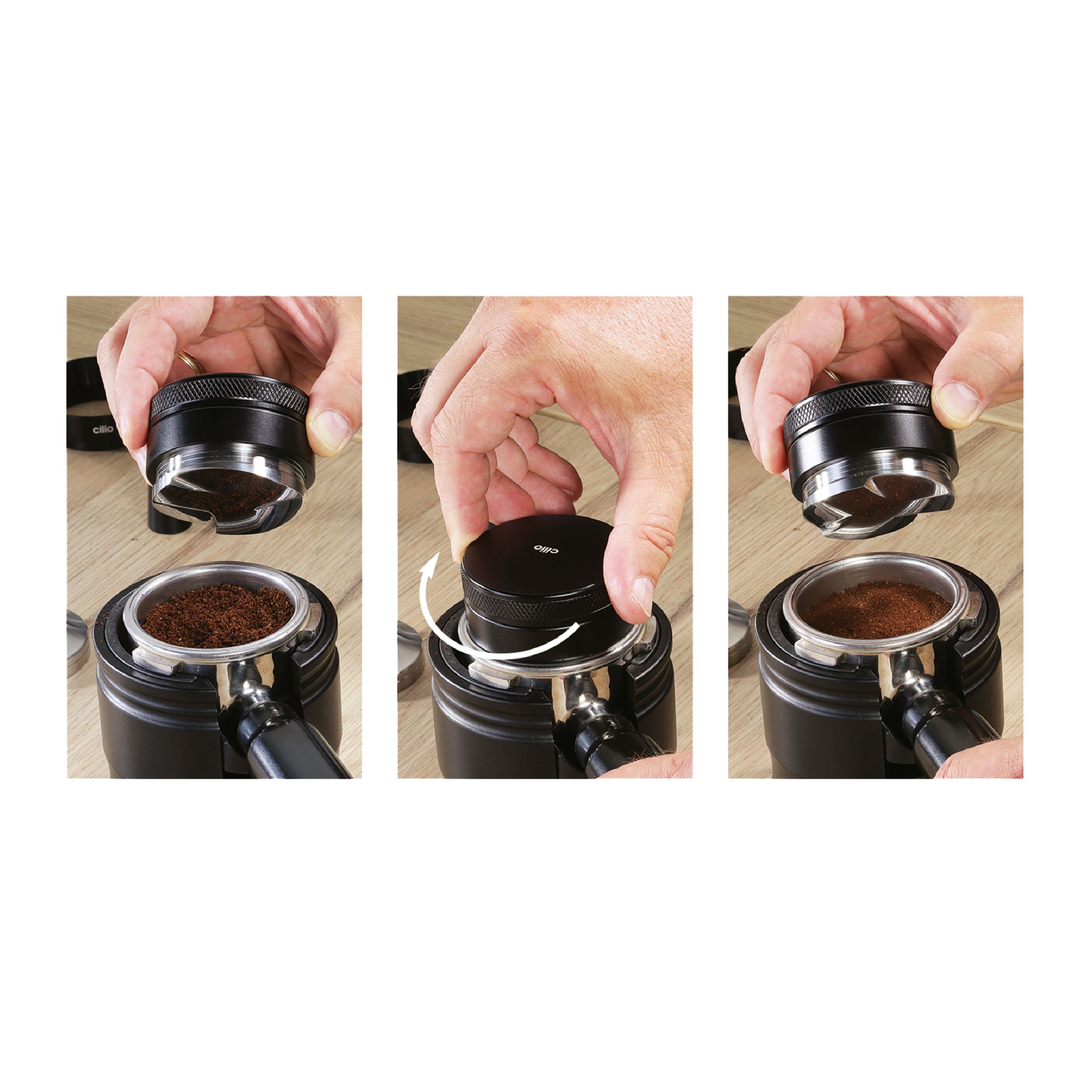 Leveler Barista von Küchenprofi schwarz Miliebild 03
